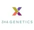 Logo of 3x4 Genetics with colorful X symbol.