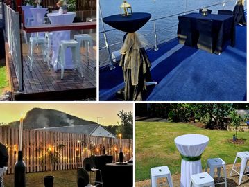 Cocktail Party Hire
Cocktail Table Hire
Party Hire Sunshine Coast, Wedding Hire Sunshine Coast

