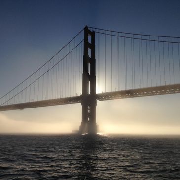 Golden Gate Bridge at sunset