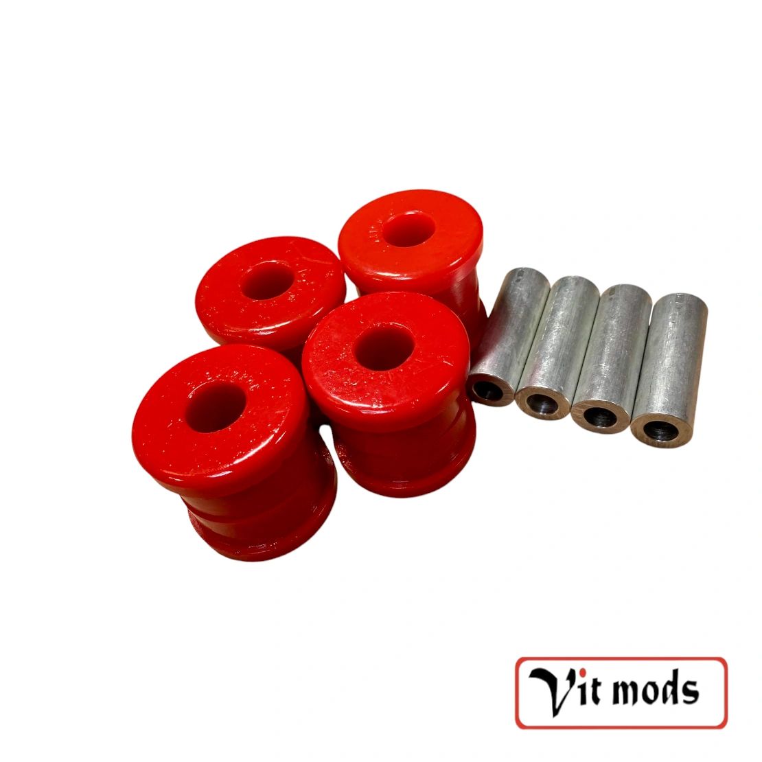 Trailing Arm to Chassis Bushes x 4 - Red