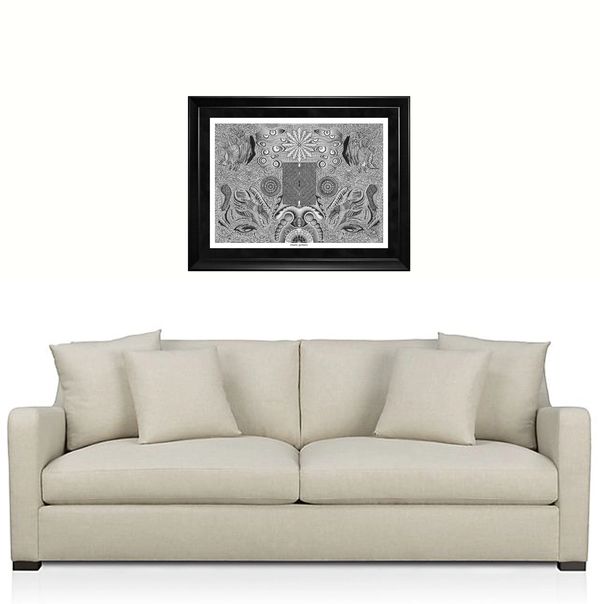 Lithograph print of reset preset