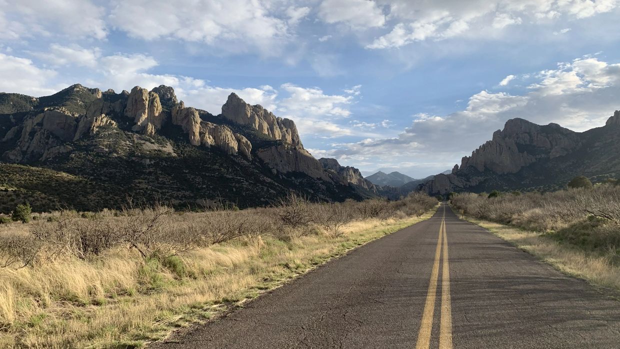 Entering the Chiricahua Mountains from Portal, Arizona