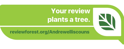 Click here to leave a review and plant a tree! Review forest. Andrew Ellis