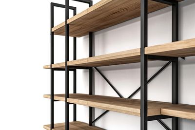 Wall Shelving Unit - Modern Design - Wood and Metal