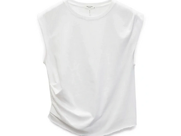 Sleeveless White T-Shirt   Sizes: S M L