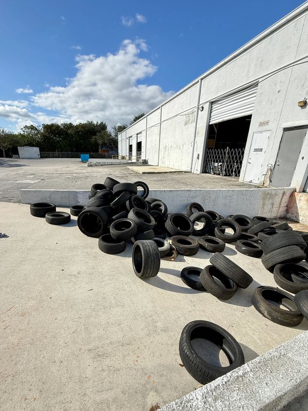 Commercial Junk Removal - Illegal Tire Dumping - West Palm Beach, FL