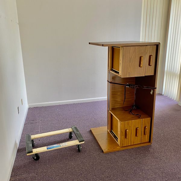 Office furniture being removed from medical office. Haul Away 561 - Junk Removal (561) 247-1180