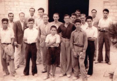 1st Cursillo held in Cala Figuera in the summer of 1944, Eduardo is standing 3rd from the left