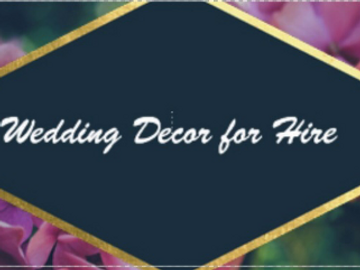 Wedding Hire items