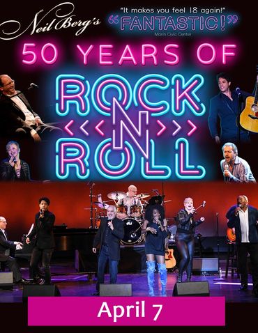 Neil Berg's 50 Years of Rock and Roll musical history and story-telling.