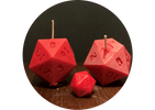D20 gaming candle and wax melts