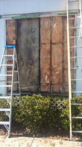 These exterior walls have seen better days. Now that they are repaired they get to see even more...