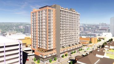color rendering of building