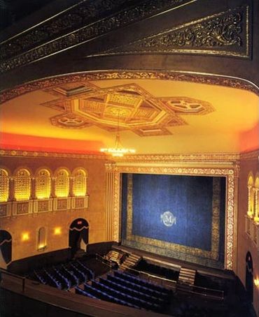 interior of historical theater