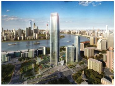 artist's rendering of new supertall building