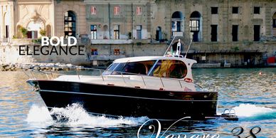The Venere Comfort 38 is Cantieri Nautici Venere's finest creation--luxurious interiors and classic 