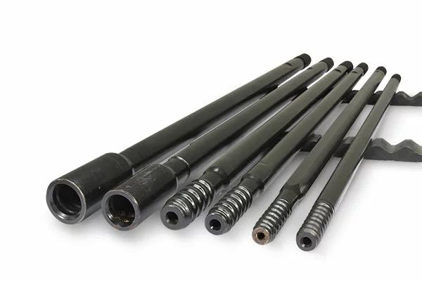 Set of black rifle barrels with spiral grooves.