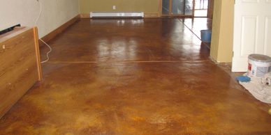 Cement flooring remodeling in Cedar Rapids, IA.