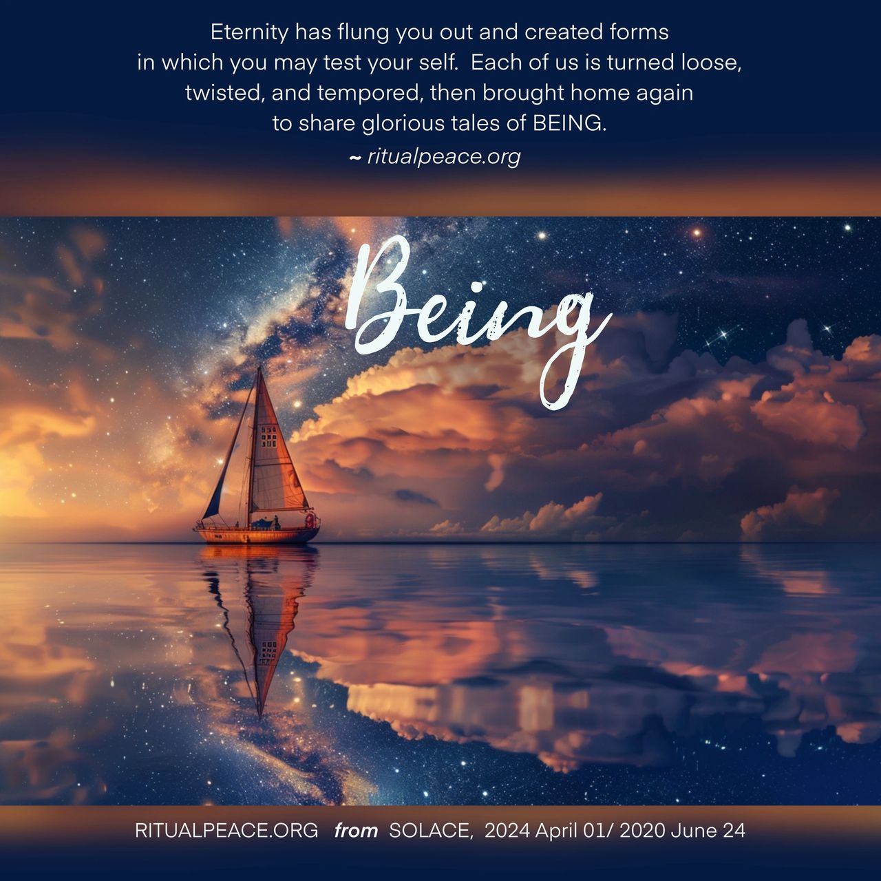 BEING, ETERNITY, EXISTENCE, INCARNATION, BOAT ON STILL WATER, CLOUDY SKY, SUNSET