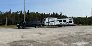 Truck and travel trailer