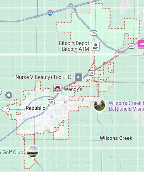Map of Republic MO Pet waste removal and Republic MO dog waste removal and dog waste cleanup