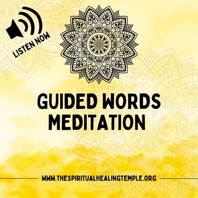 guided words soothing meditation