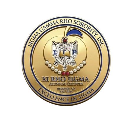 Emblem of Sigma Gamma Rho Sorority, Inc. Xi Rho Sigma Alumnae Chapter.