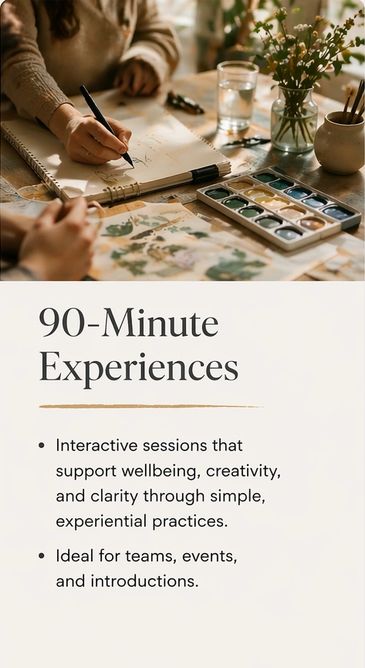 Person painting with watercolors during a creative 90-minute session.