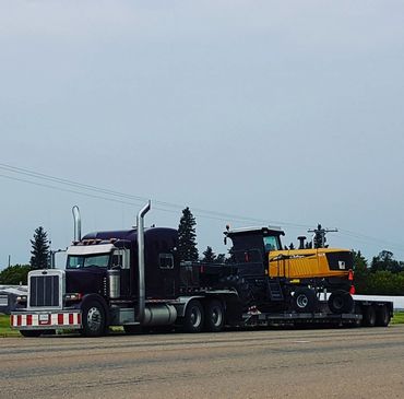 A black loading truck