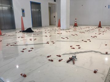 Tile, Lobby, Office Building, CT, Ace Construction in Waterbury CT, Hartford County New Haven County