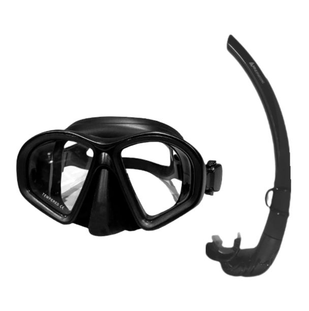 Freediving Mask & Full Silicone Snorkel (Combo)
