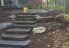 AFTER-New Natural Stone Steps and Surrounding Garden Beds