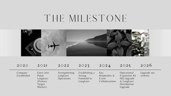 Timeline of company milestones from 2020 to 2026 with key goals and expansions.