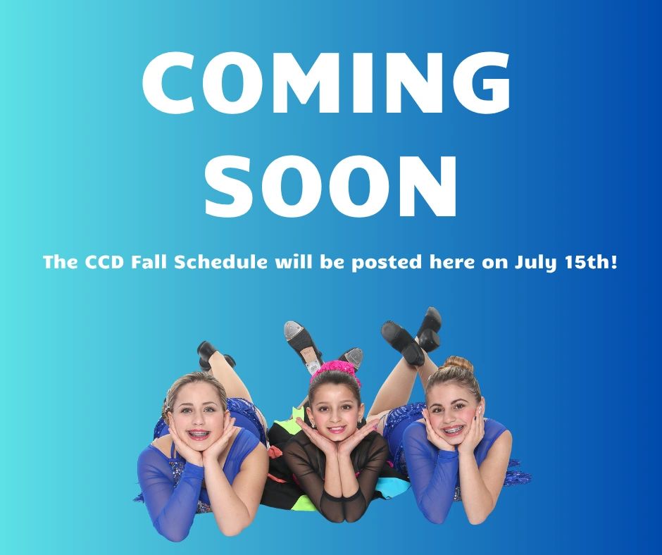 Coming soon announcement with three girls lying on their stomachs.