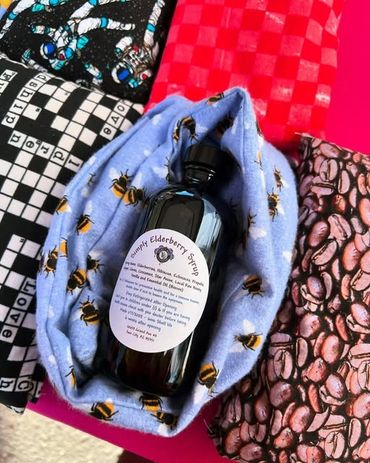 Waldos Warmers and Simply Elderberry Syrup together. Warmers and Elderberry combo.