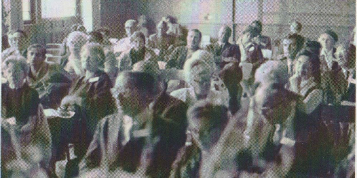 Delegates at the First Constituent Assembly Interlaken Switzerland, 1968