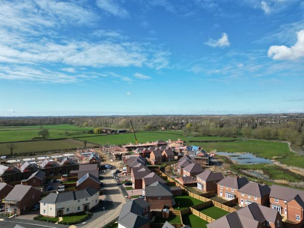 Drone Image of New Build Estate