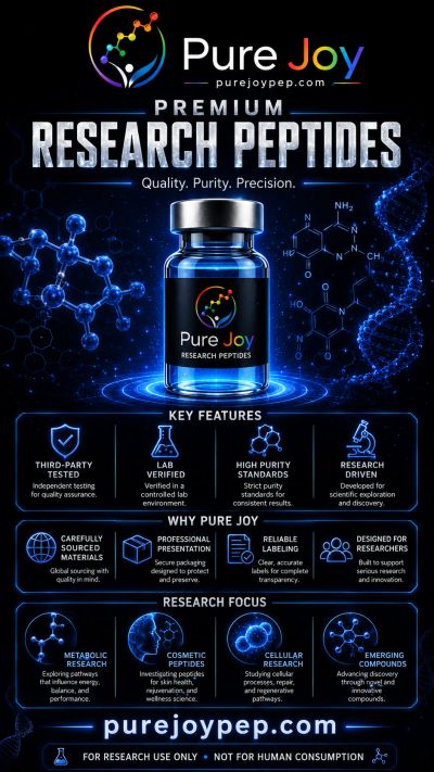 Pure Joy premium research peptides with high purity and lab verification.