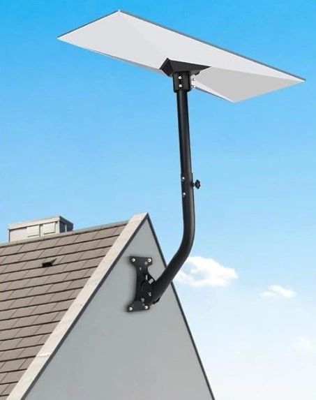 Starlink dish mounted on the roof
