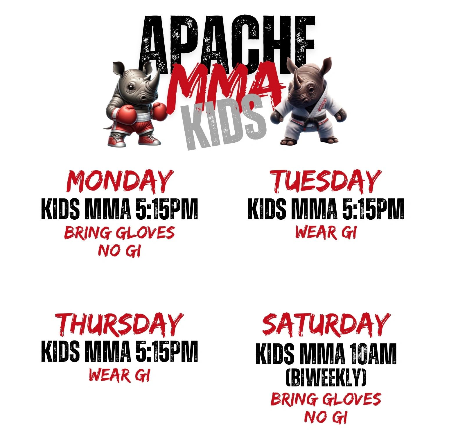 Kids Schedule