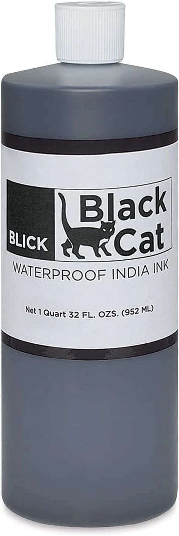 Blick Black Cat Waterproof India Ink - 3 oz