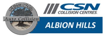Logo for Albion Hills CSN Collision Centres auto repair.
