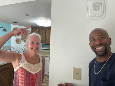 Another happy client after a successful kitchen light switch replacement.