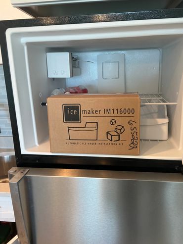 Ice maker install.