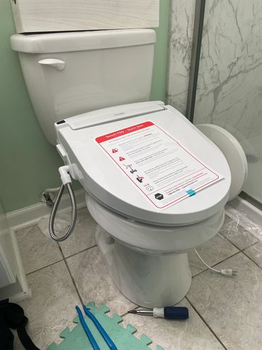 Bidet install.