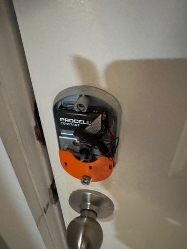 Keyless entry deadbolt replacement.