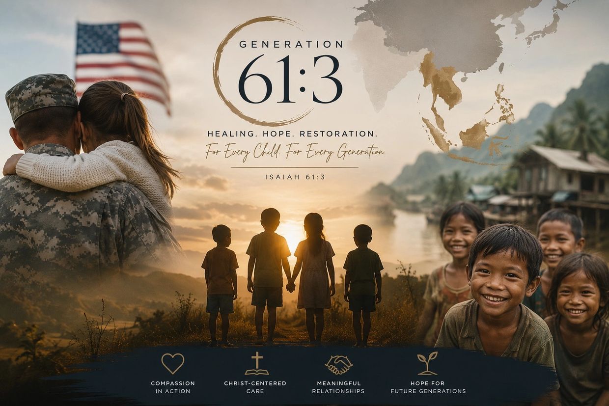 Healing and hope for every generation inspired by Isaiah 61:3 with compassion and care.