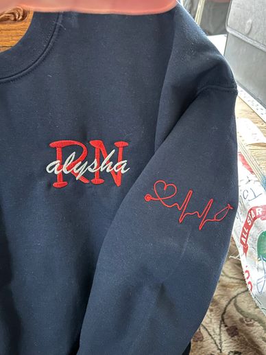 Custom made sweatshirts that are embroidered to perfection!