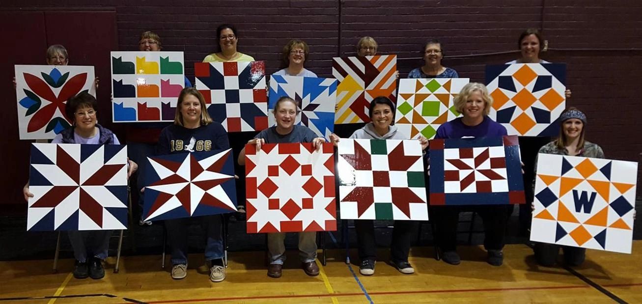 Painting Class, Barn Quilts Barns & Brews Mount Vernon, Iowa