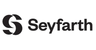 Seyfarth company logo with stylized 'S' symbol.